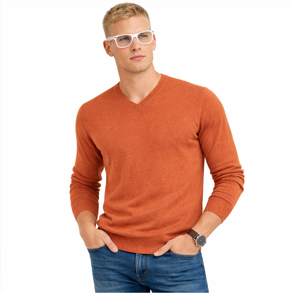 maglia scollo V finezza 12
