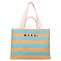 marni embroidered raffia tote bag