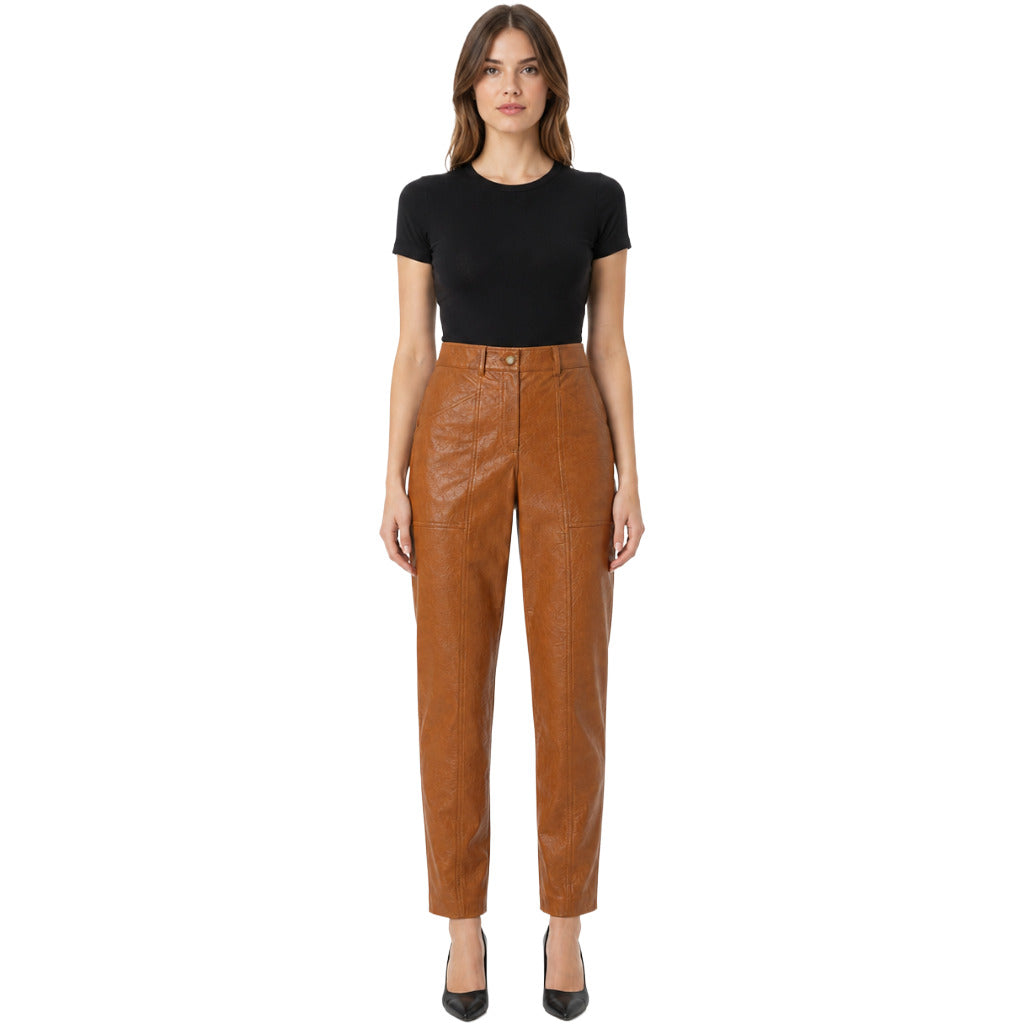 pantaloni effetto pelle