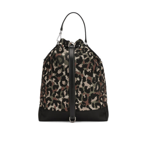 borsa a tracolla jacquard mimetica