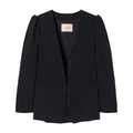 giacca blazer con maniche a sbuffo