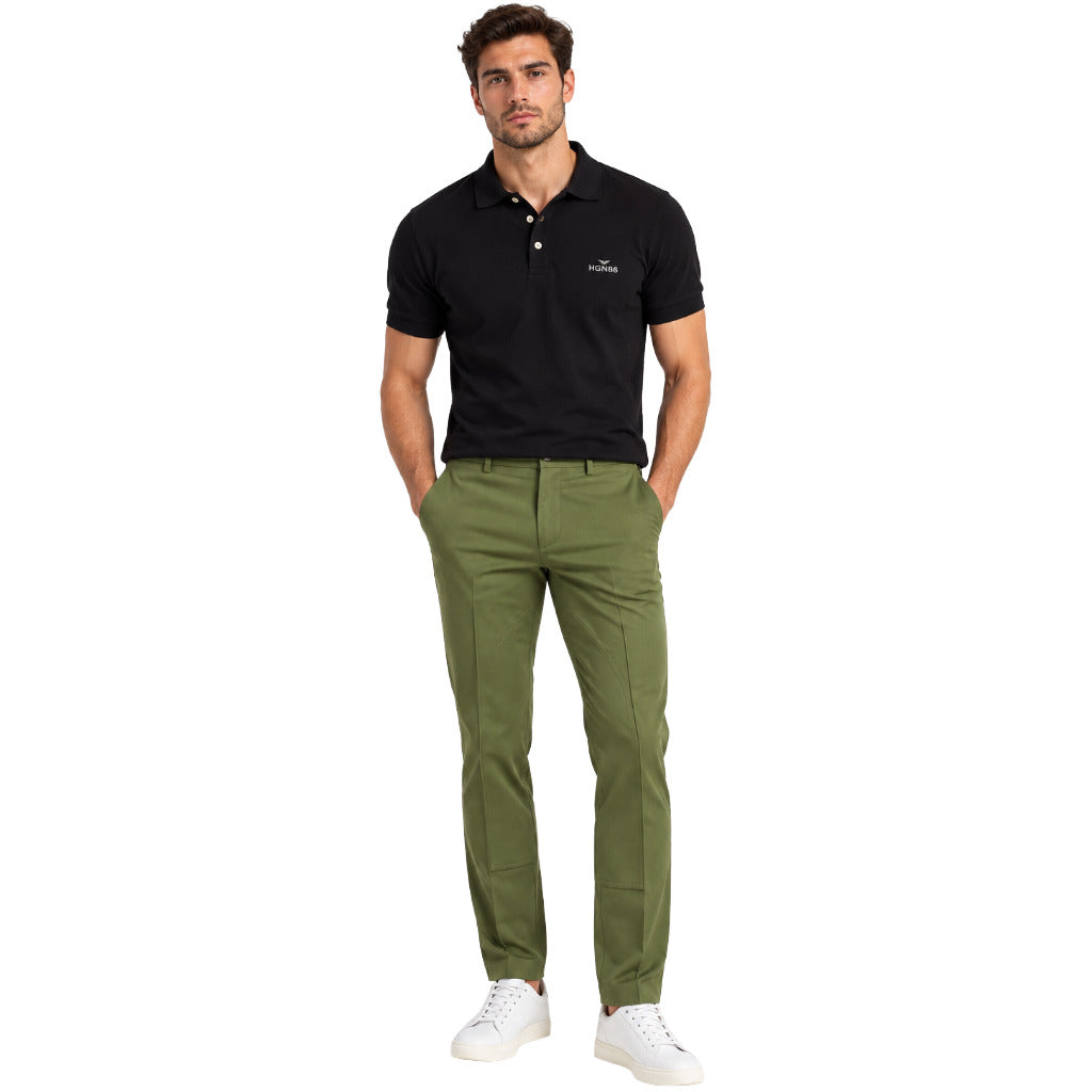 pantalone lana verde