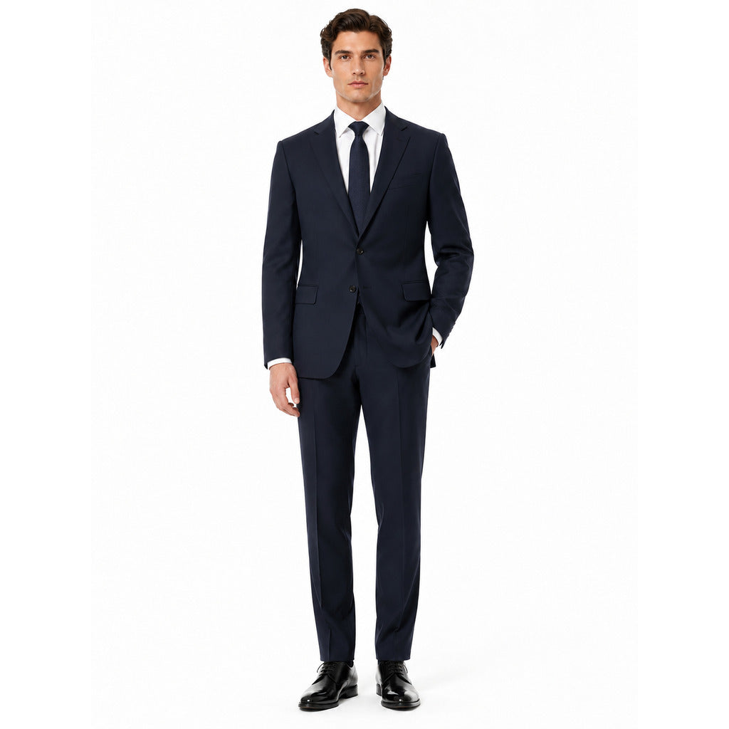 Completo lana blu navy