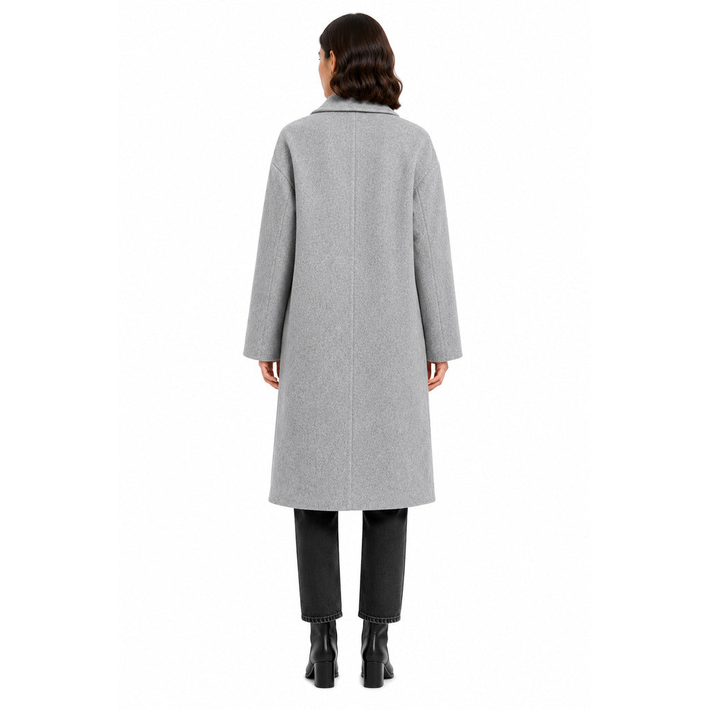cappotto lungo lana doppiopetto