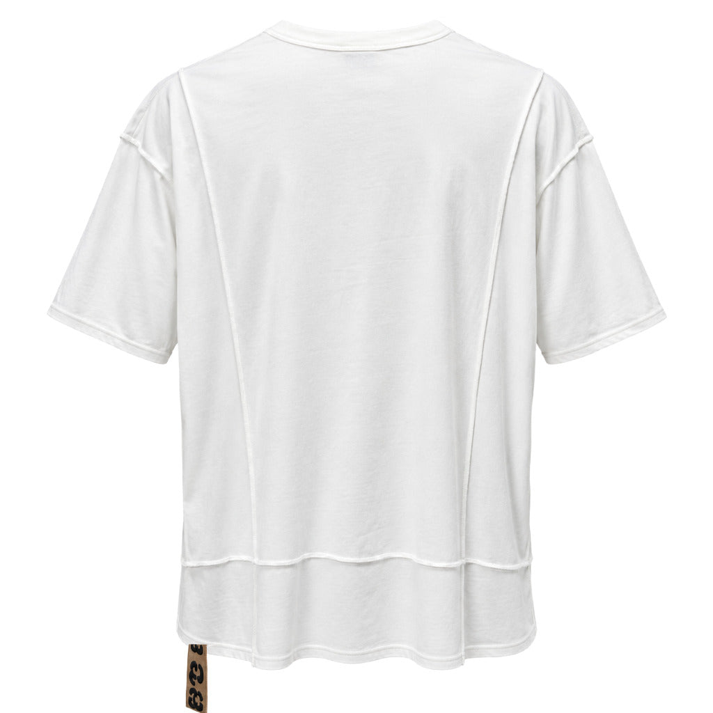 t-shirt girocollo bande logate