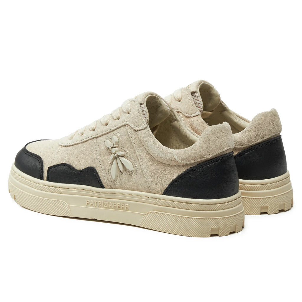 sneakers scamosciate beige