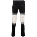 jeans black and white tie-dye