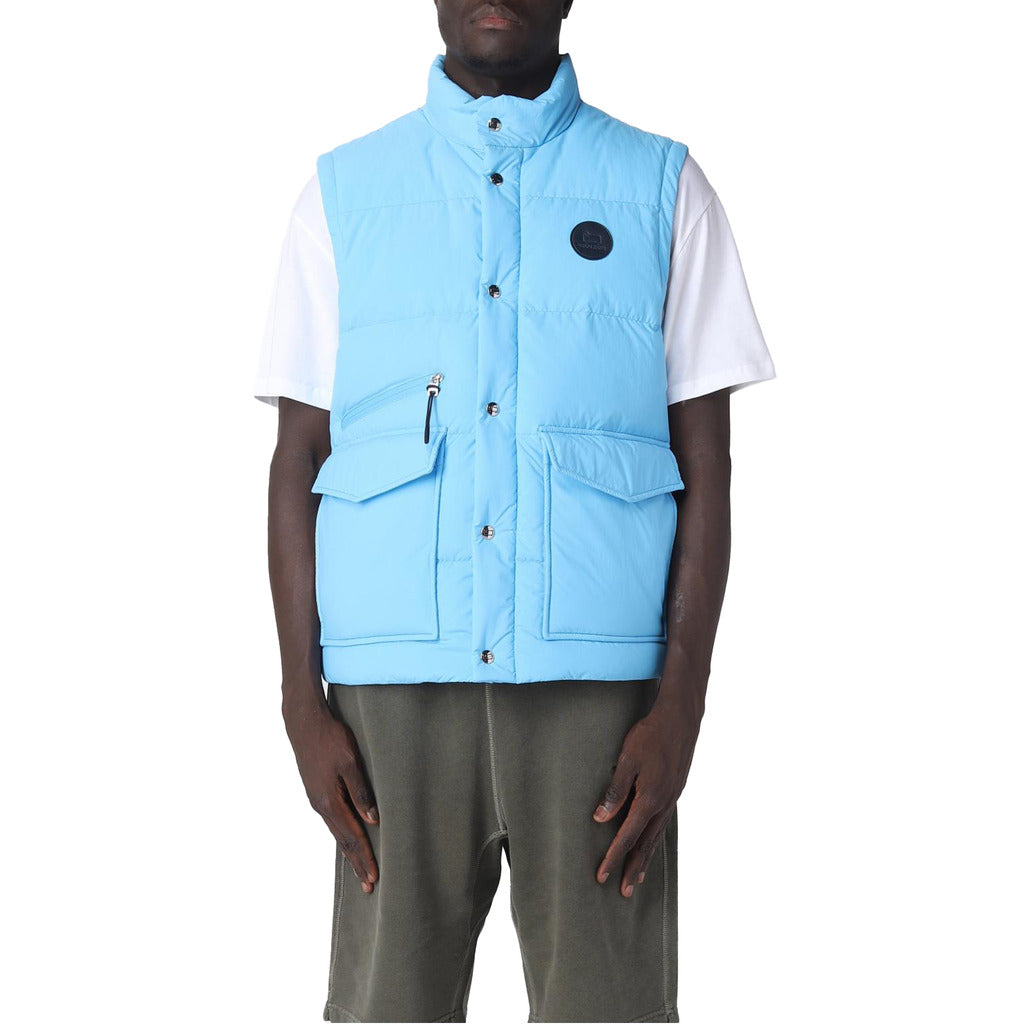 WOOLRICH gilet piumino azzurro