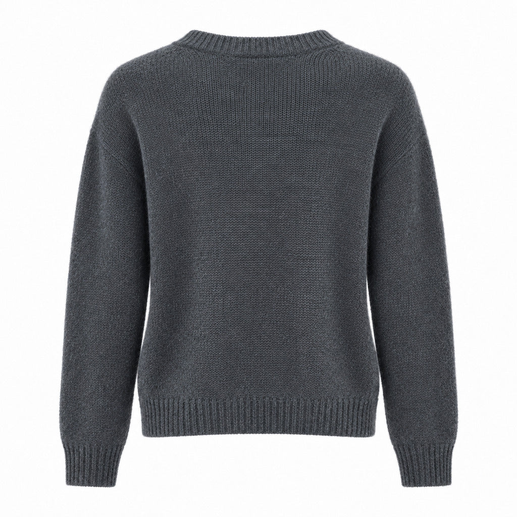 maglia girocollo antracite