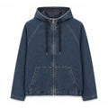 giacca denim con cappuccio