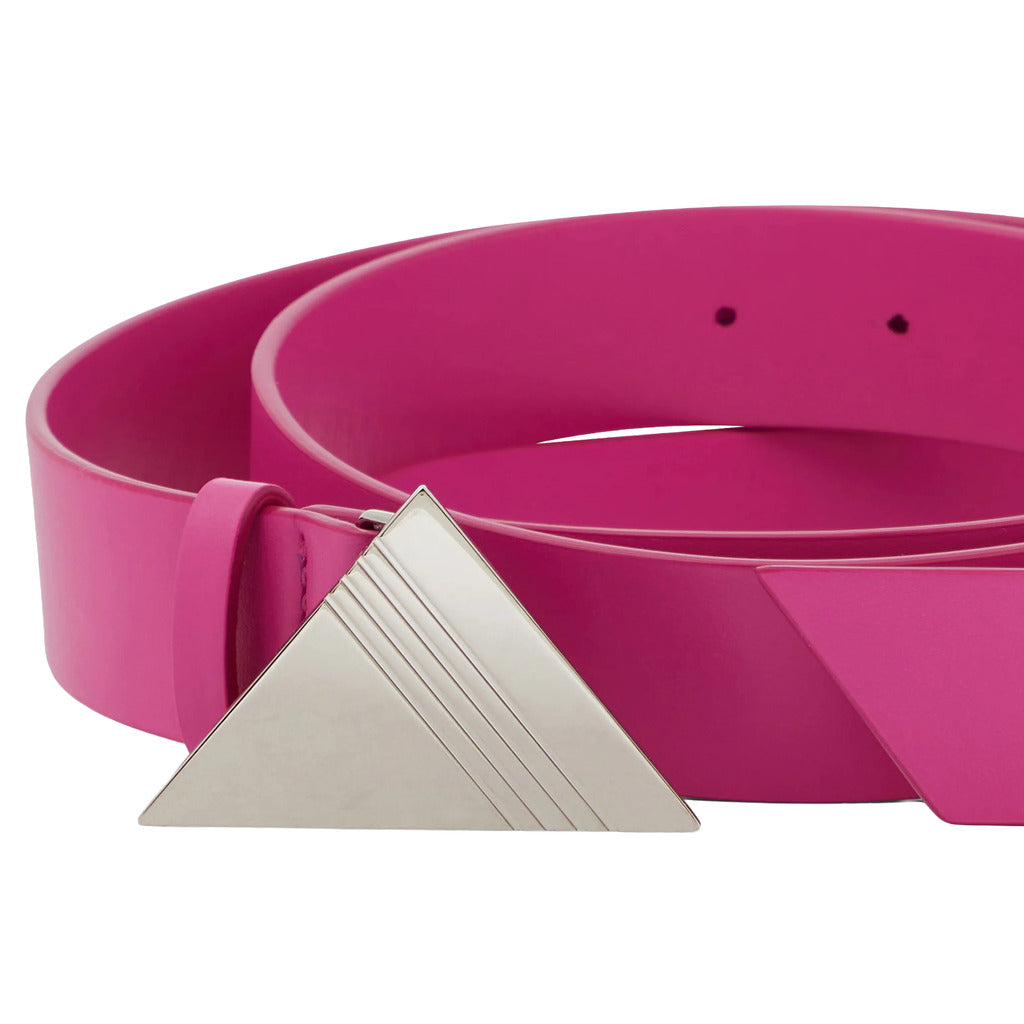cintura in pelle fuxia