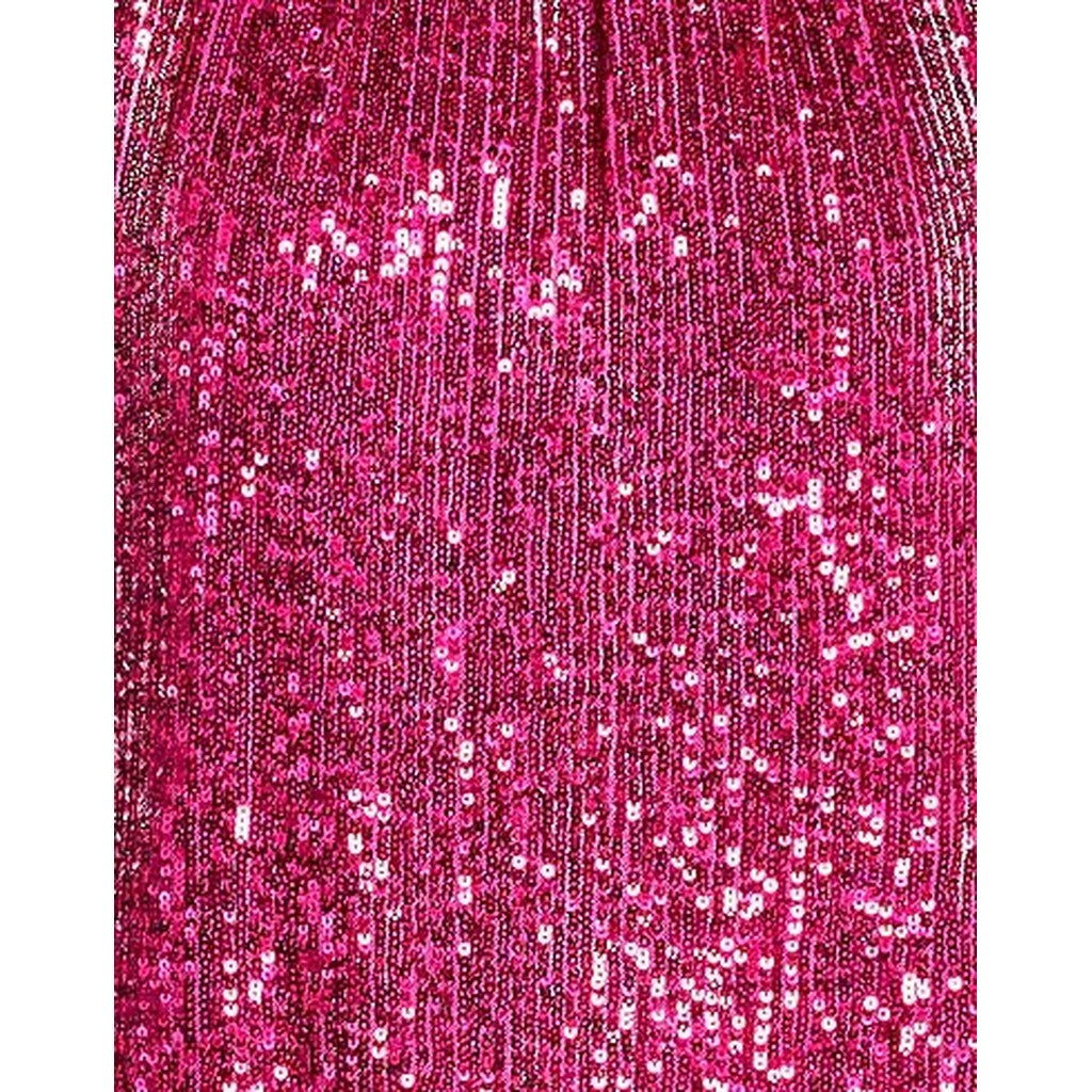 abito paillettes fucsia