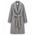 cappotto lungo lana con cintura