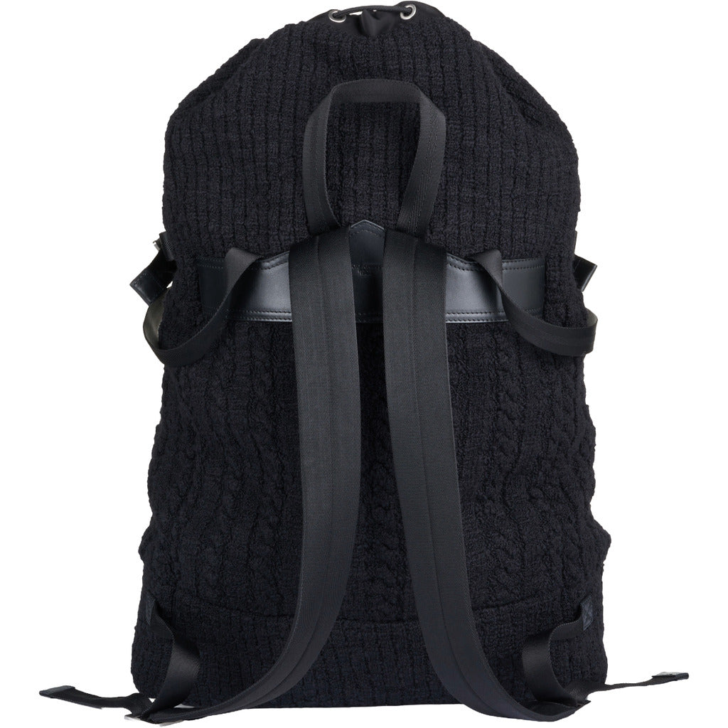 zaino nero in maglia