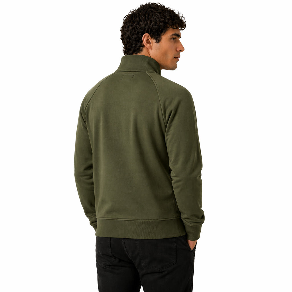 Sweatshirt polo collar