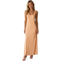abito lungo beige