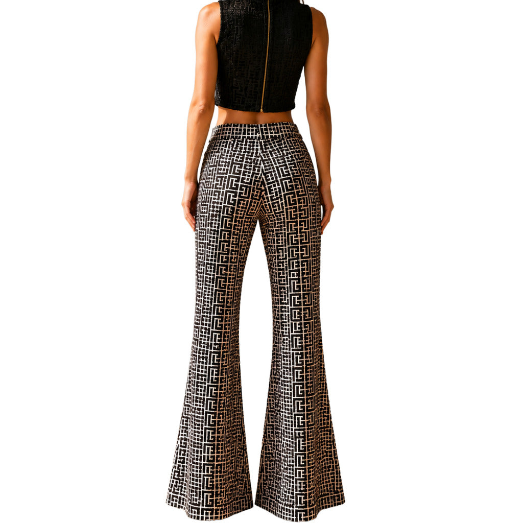 pantalone stampa pattern