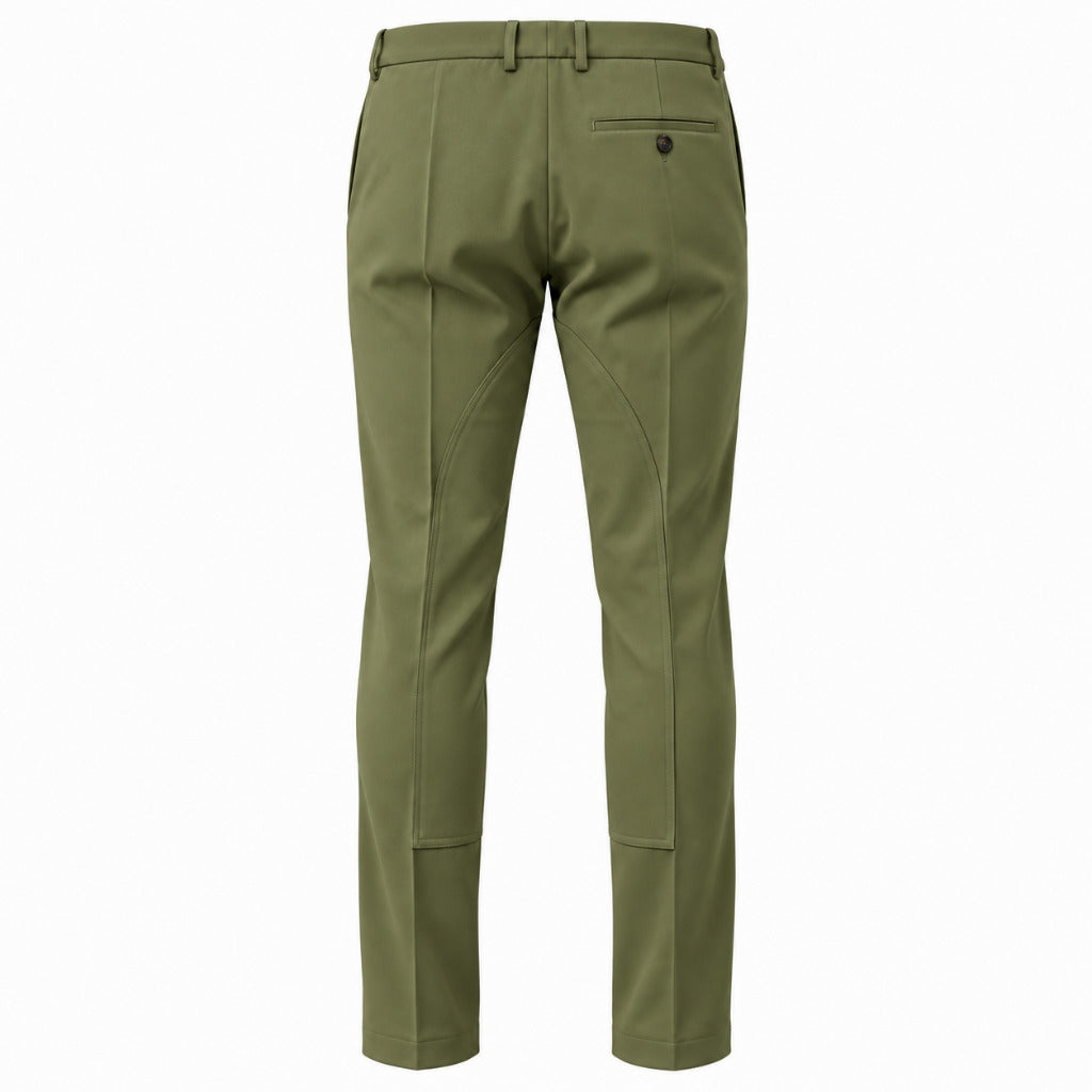 pantalone lana verde