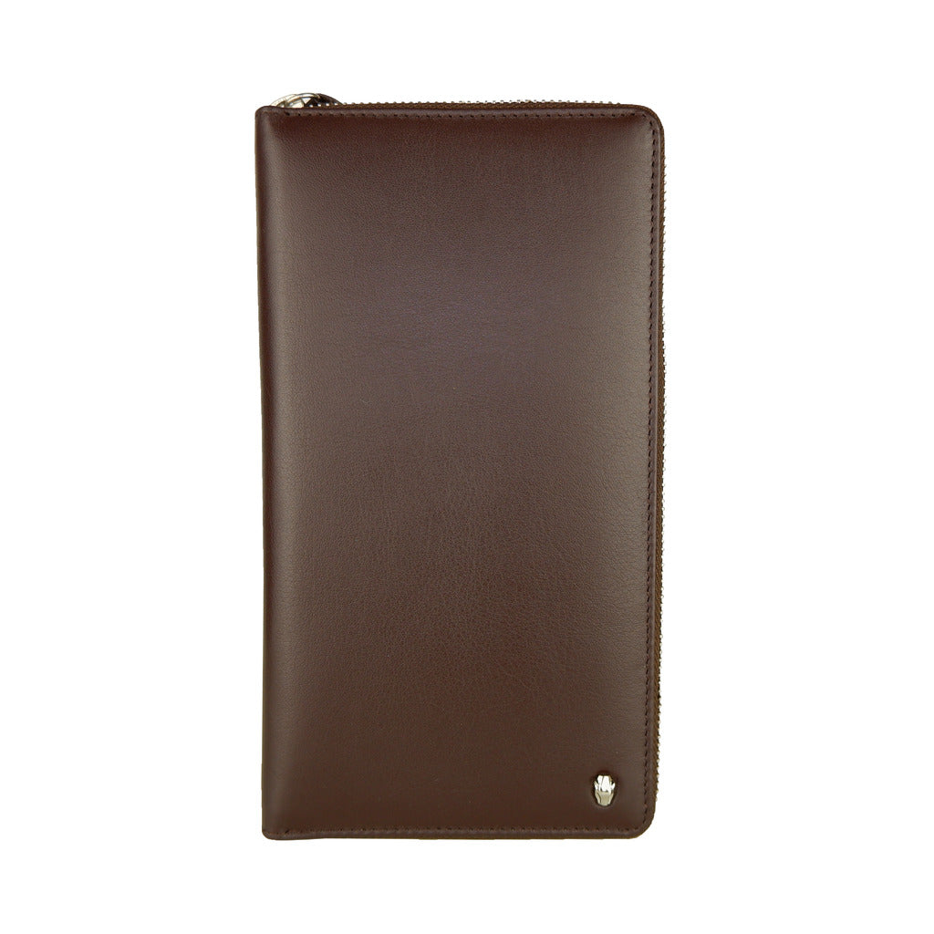Cavalli Class portafoglio, colore marrone, interno nero, porta carte e porta monete interni,