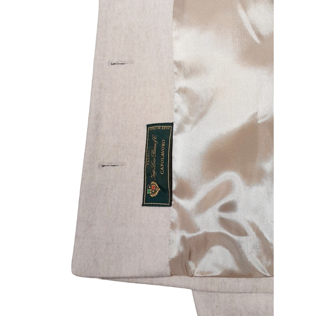 cappotto corto pelliccia beige