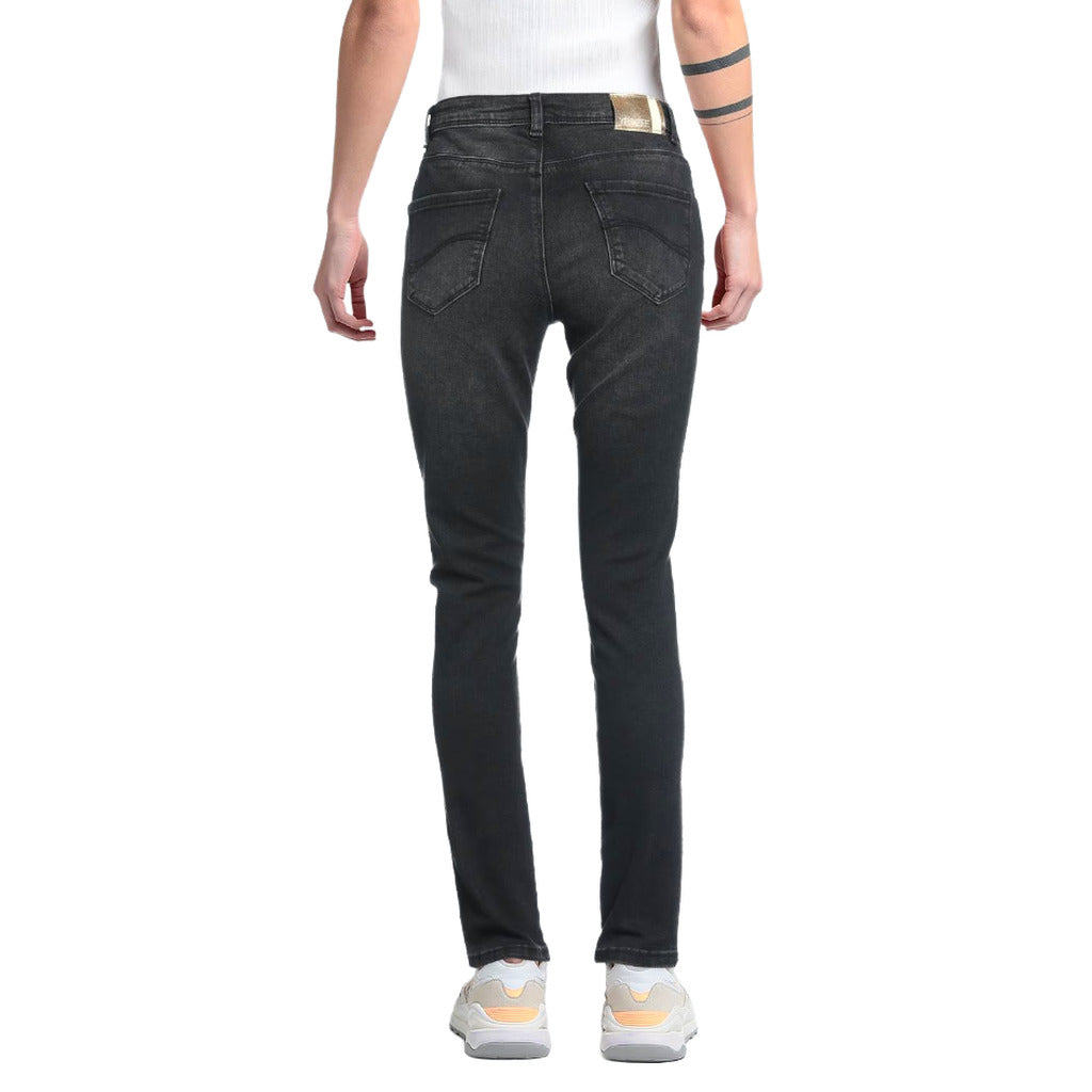 Yes Zee jeans skinny neri in cotone leggermente elasticizzato