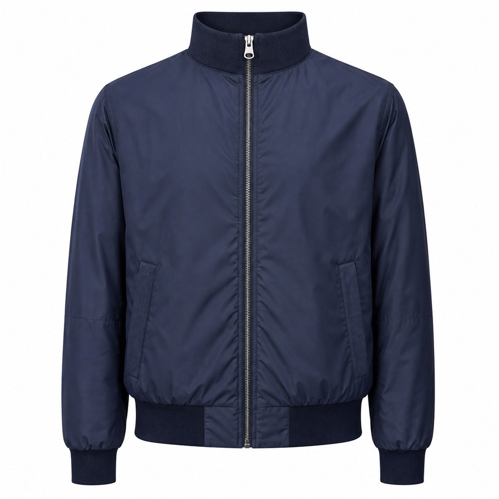 bomber reversibile blu