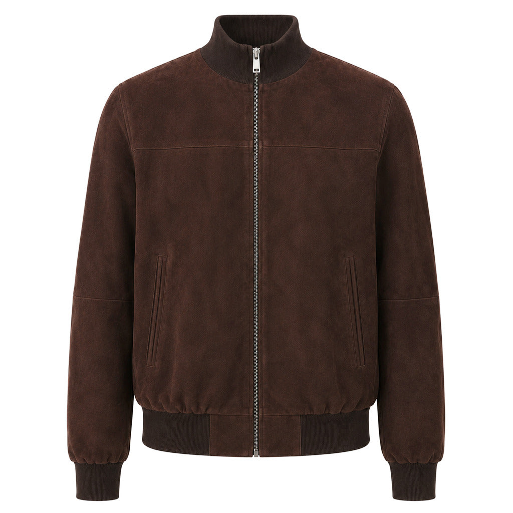 bomber reversibile marrone