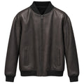 bomber in pelle nera