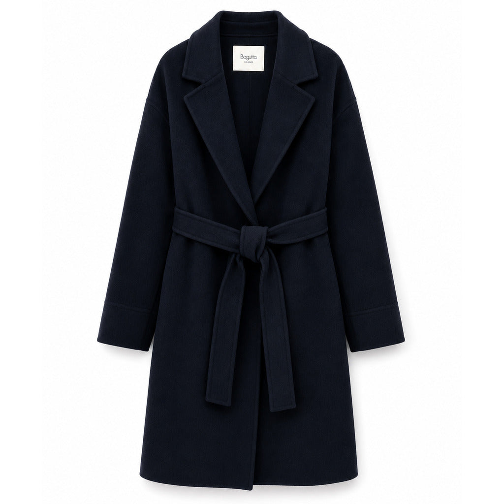 cappotto lana con cintura