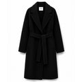 cappotto lungo lana con cintura