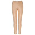 pantaloni ecopelle beige