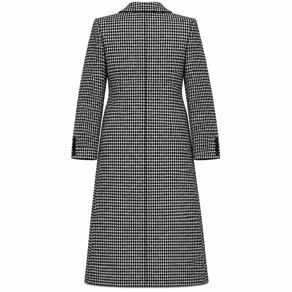 cappotto doppiopetto pied-de-poule