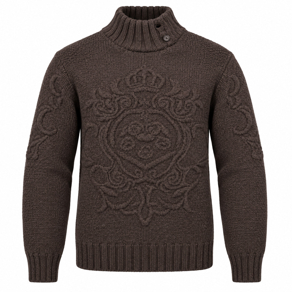 maglione logo in rilievo