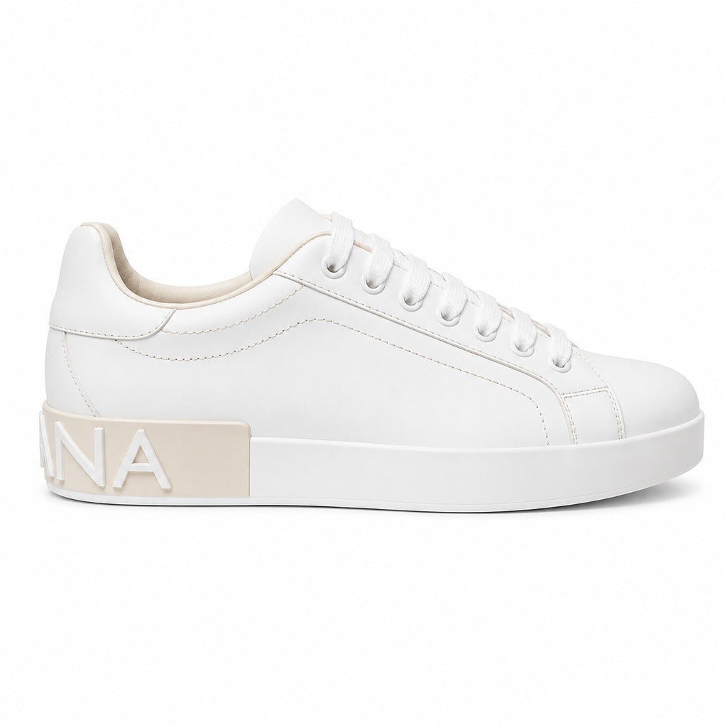 sneaker portofino bianca & beige
