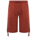 bermuda cargo diagonal raised fleece