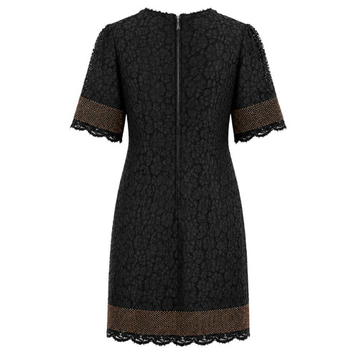 abito in pizzo con strass