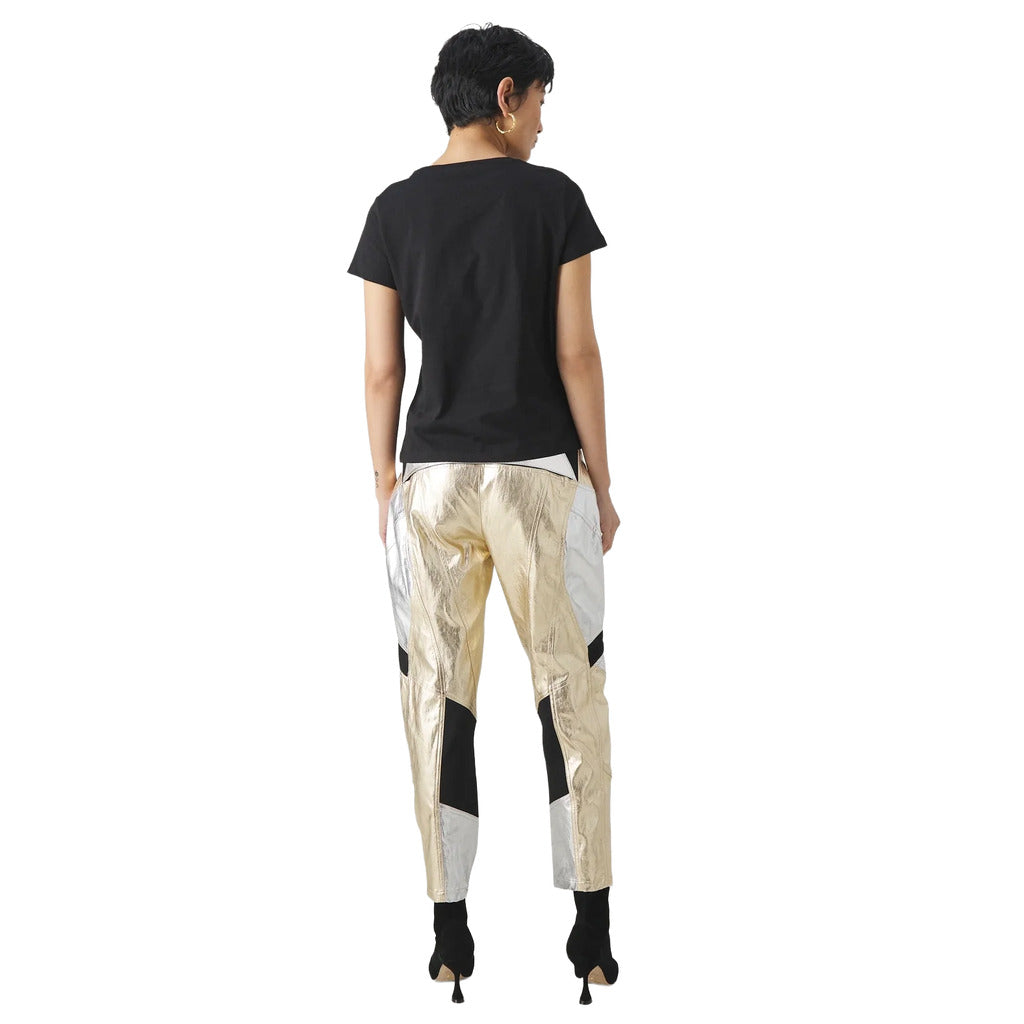 pantaloni prometeo gold silver