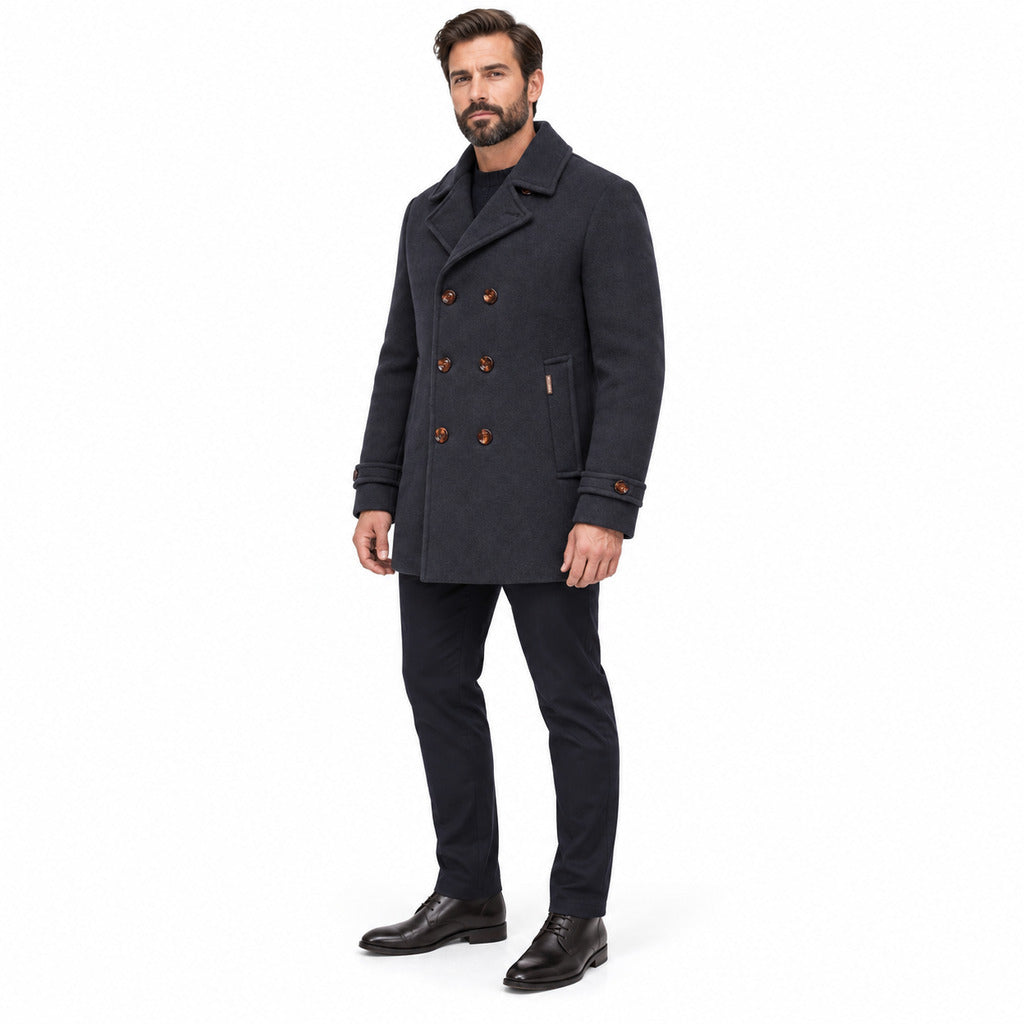 cappotto doppiopetto bolgi navy