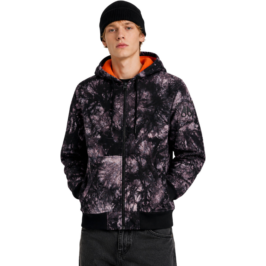 piumino zip up hoo tie dye