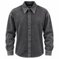 giacca in jeans nera