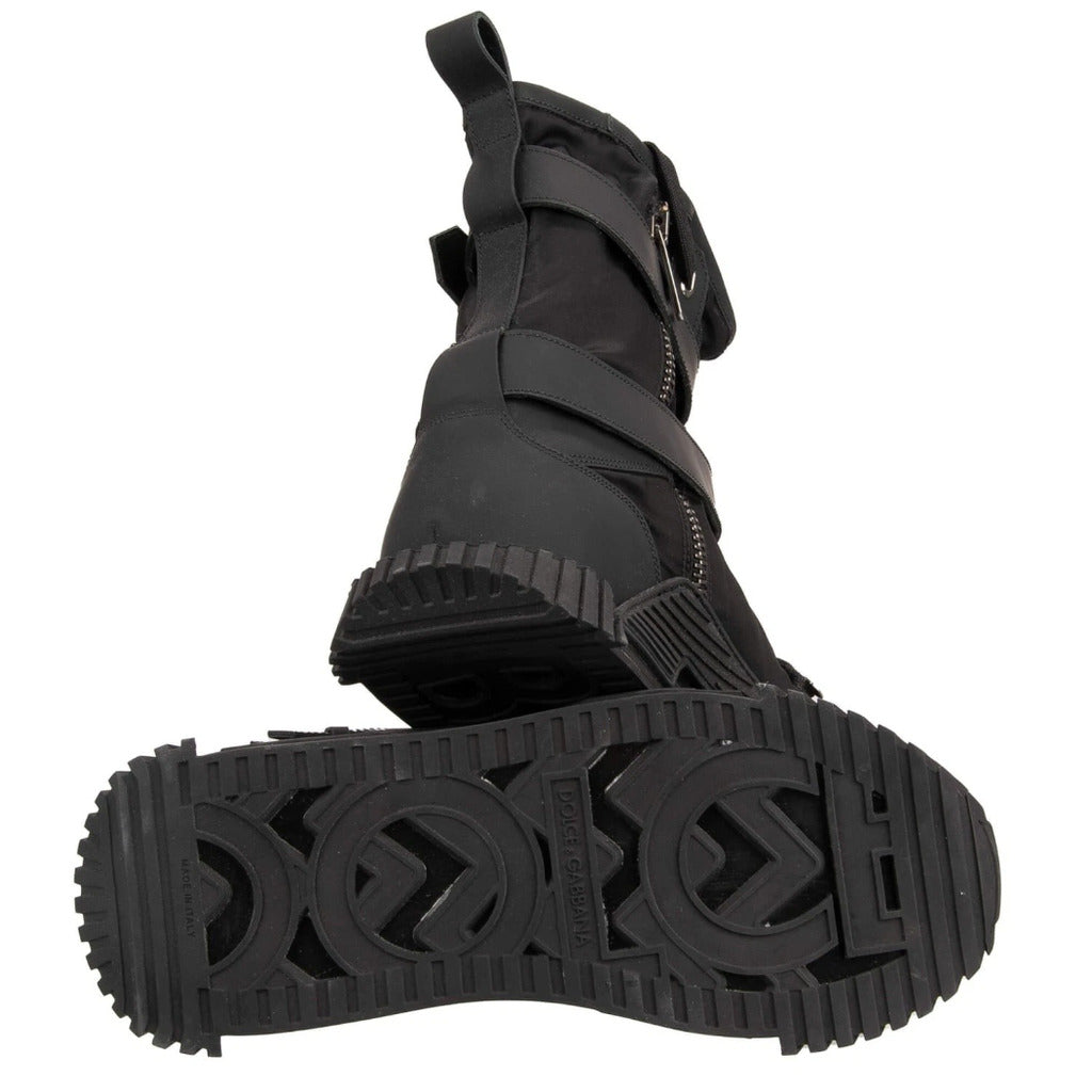sneaker alta nylon gomma