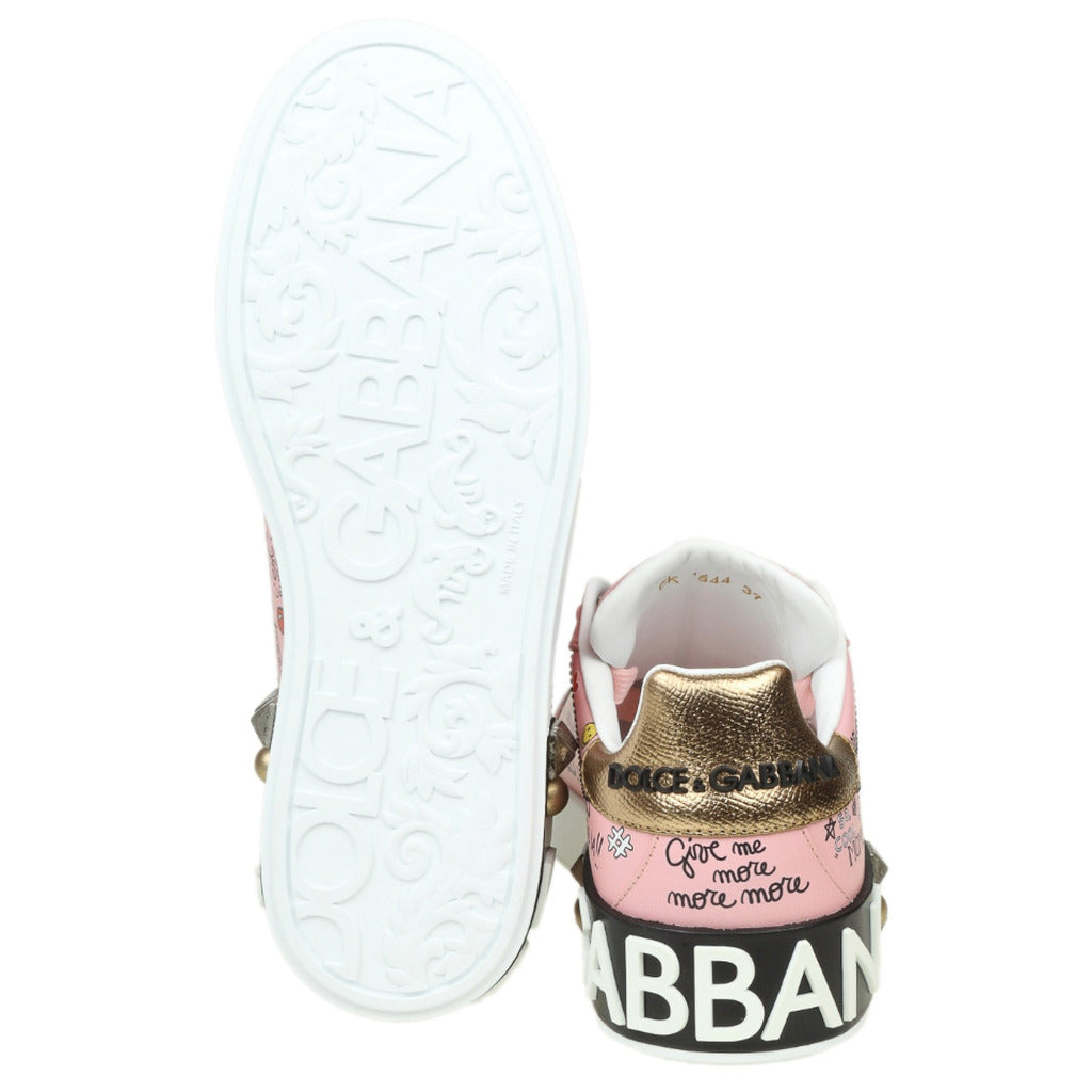 sneaker bassa graffiti rosa