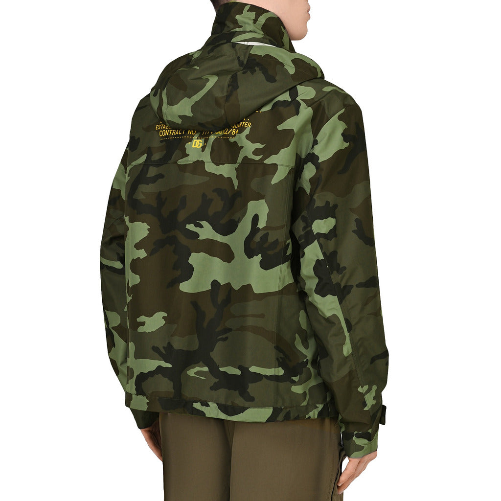 giacca antipioggia camouflage