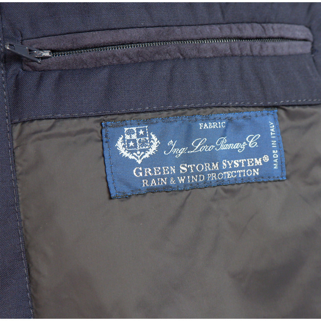 gilet lana blu