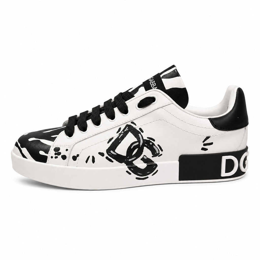 sneakers portofino black & white