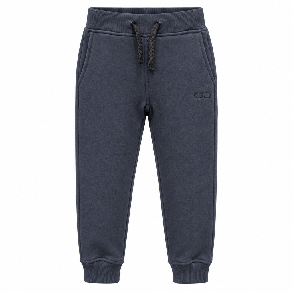 cotton fleece brushed blue