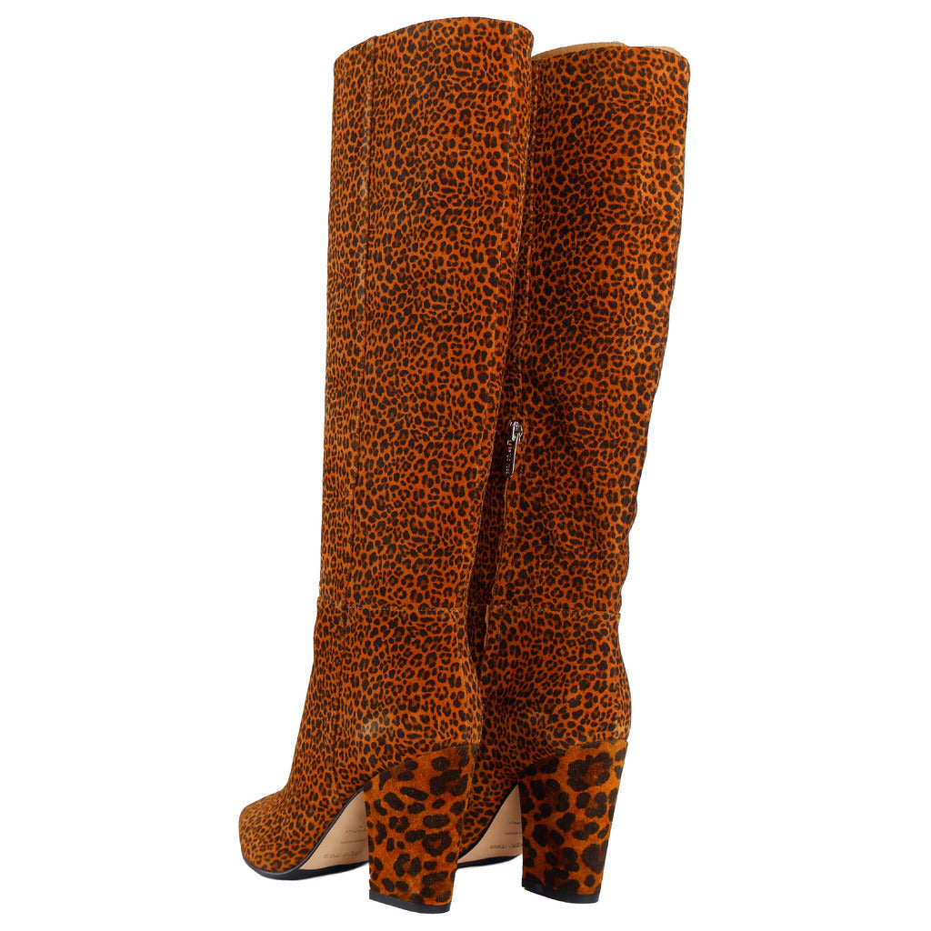 stivale stampa leopardo