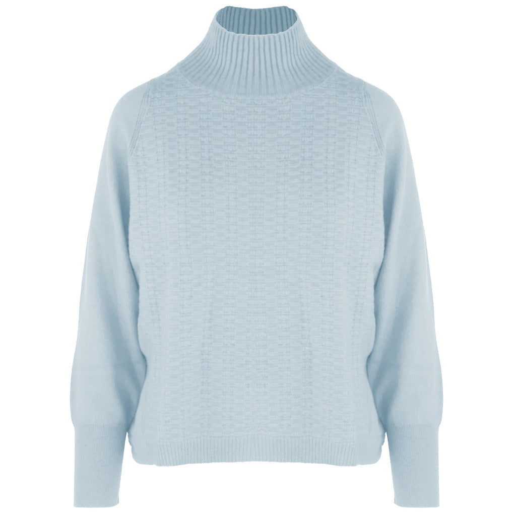 collo alto cashmere acqua