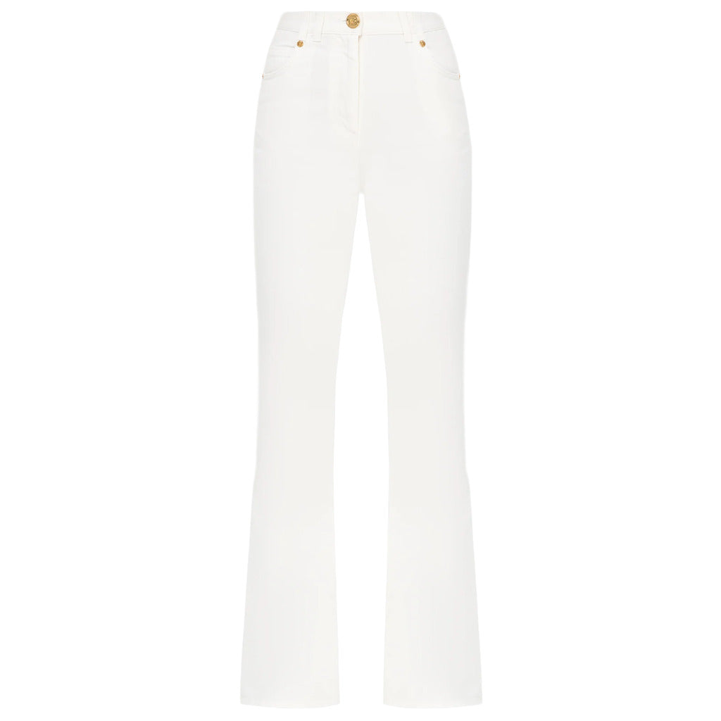 pantaloni a zampa bianchi