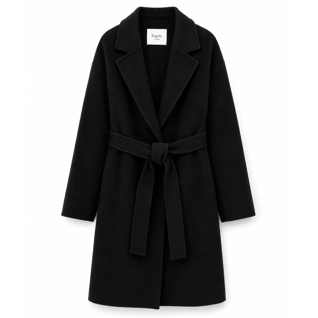 cappotto lana con cintura